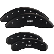 Load image into Gallery viewer, MGP 4 Caliper Covers Engraved Front Gen 5/Camaro Engraved Rear Gen 5/SS Red finish silver ch - MGP 14036SCS5RD