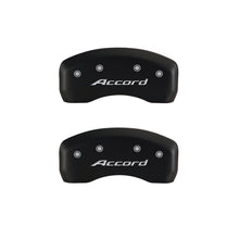Load image into Gallery viewer, MGP 4 Caliper Covers Engraved Front Accord Engraved Rear Accord Red finish silver ch - MGP 20219SACCRD