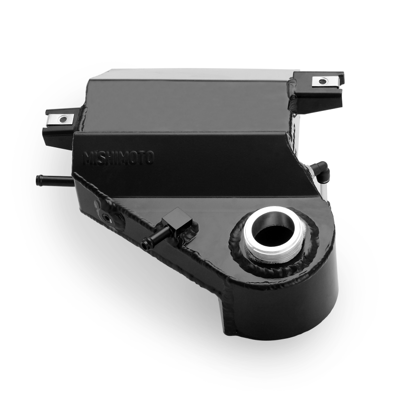 Mishimoto 03-07 Ford 6.0L Powerstroke Aluminum Degas Bottle - Black - Black Ops Auto Works