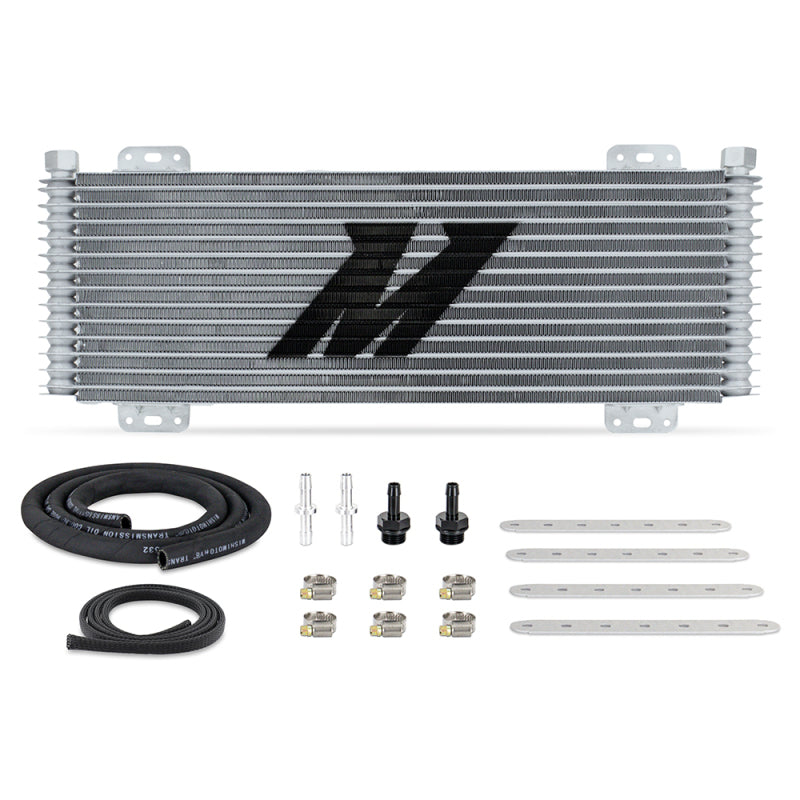Mishimoto 13-Row Stacked Plate Transmission Cooler - Silver - Black Ops Auto Works