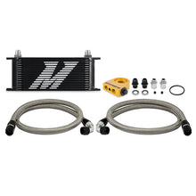 Load image into Gallery viewer, Mishimoto universal 16-row thermostatic oil cooler kit in black
