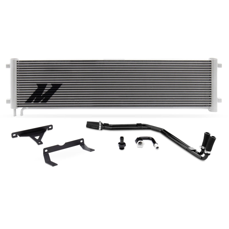 Mishimoto 17-19 Ford 6.7L Powerstroke Transmission Cooler Kit Silver - Black Ops Auto Works