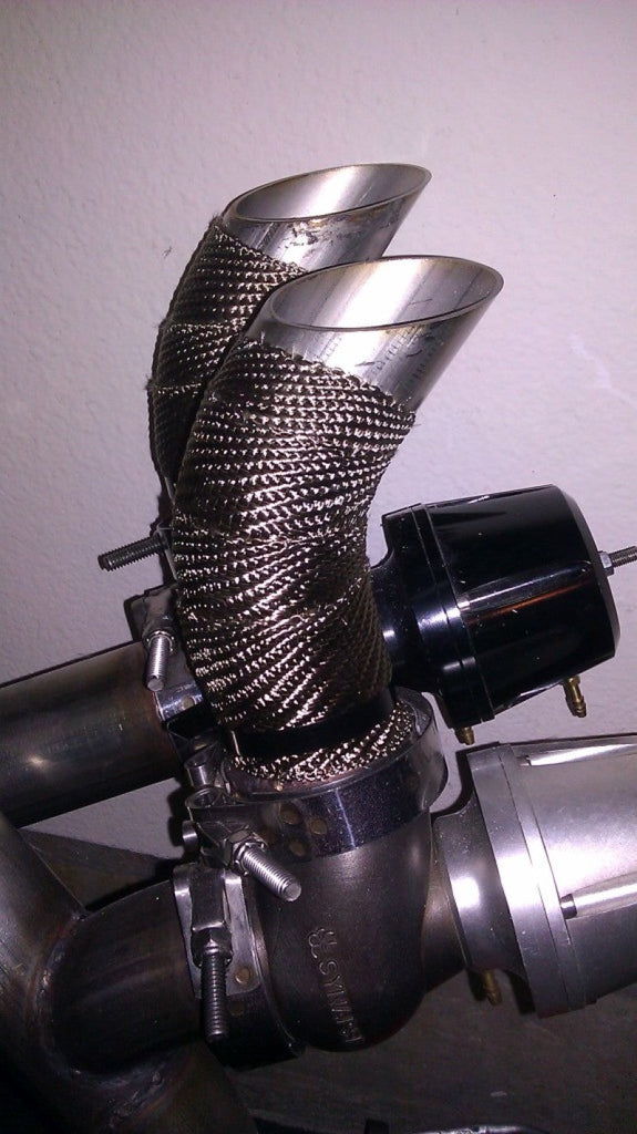 Mishimoto Mishimoto 2 inch x 35 feet Heat Wrap with Stainless Locking Tie Set