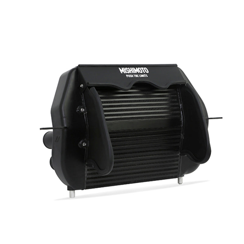 Mishimoto Mishimoto 2011-2014 Ford F-150 EcoBoost Black Intercooler w/ Polished Pipes