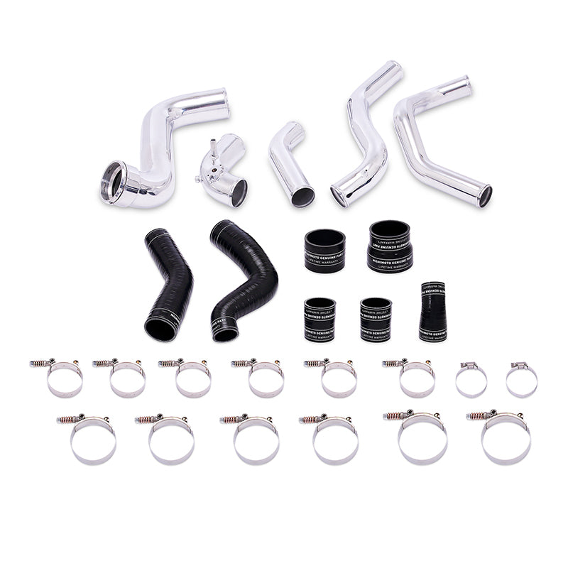 Mishimoto Mishimoto 2011-2014 Ford F-150 EcoBoost Black Intercooler w/ Polished Pipes