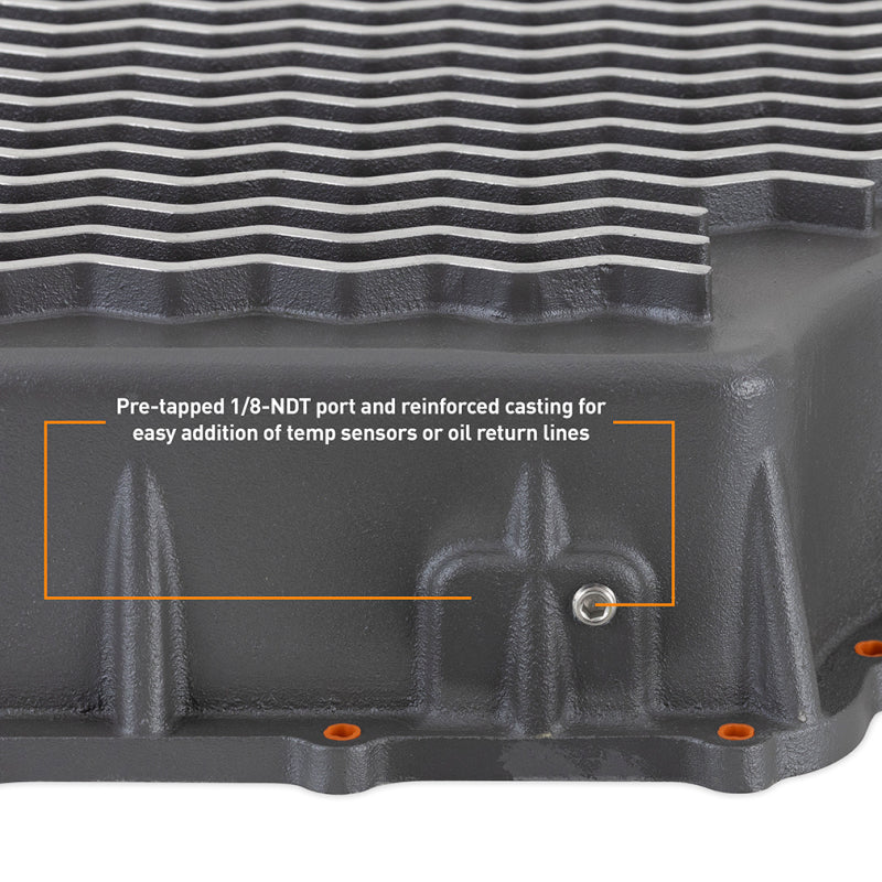 Mishimoto Mishimoto 2011+ Powerstroke 6R140 Transmission Pan - Cast - GR