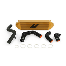 Load image into Gallery viewer, Mishimoto Mishimoto 2013+ Ford Focus ST Gold Intercooler w/ Black Pipes
