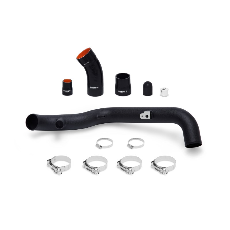 Mishimoto 2014+ Ford Fiesta ST Hot-Side Intercooler Pipe Kit - Wrinkle Black - Black Ops Auto Works