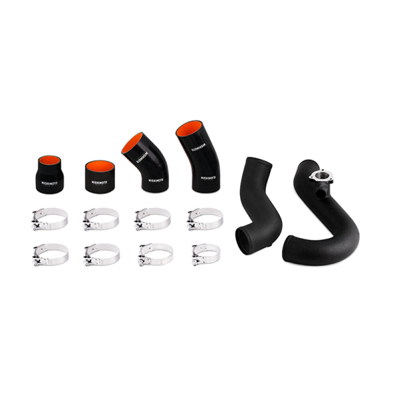 Mishimoto Mishimoto 2015 Ford Mustang EcoBoost Performance Intercooler Kit - Black Core Wrinkle Black Pipes