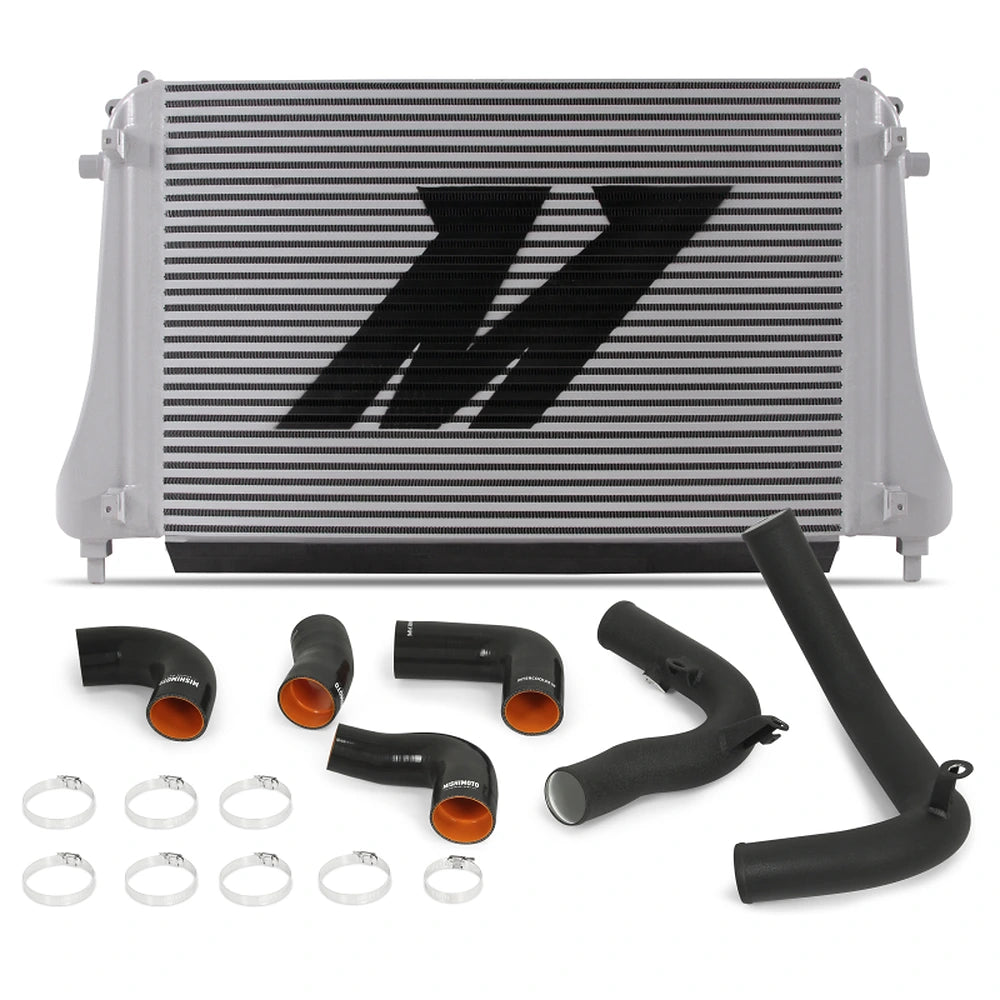 Mishimoto 2015+ VW MK7 Golf TSI / GTI / R Performance Intercooler Kit w/ Pipes (Black) - Mishimoto MMINT-MK7-15KWBK