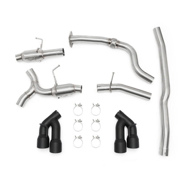 Mishimoto Mishimoto 2016+ Chevrolet Camaro 2.0T Quad Black Tip Cat-Back Exhaust
