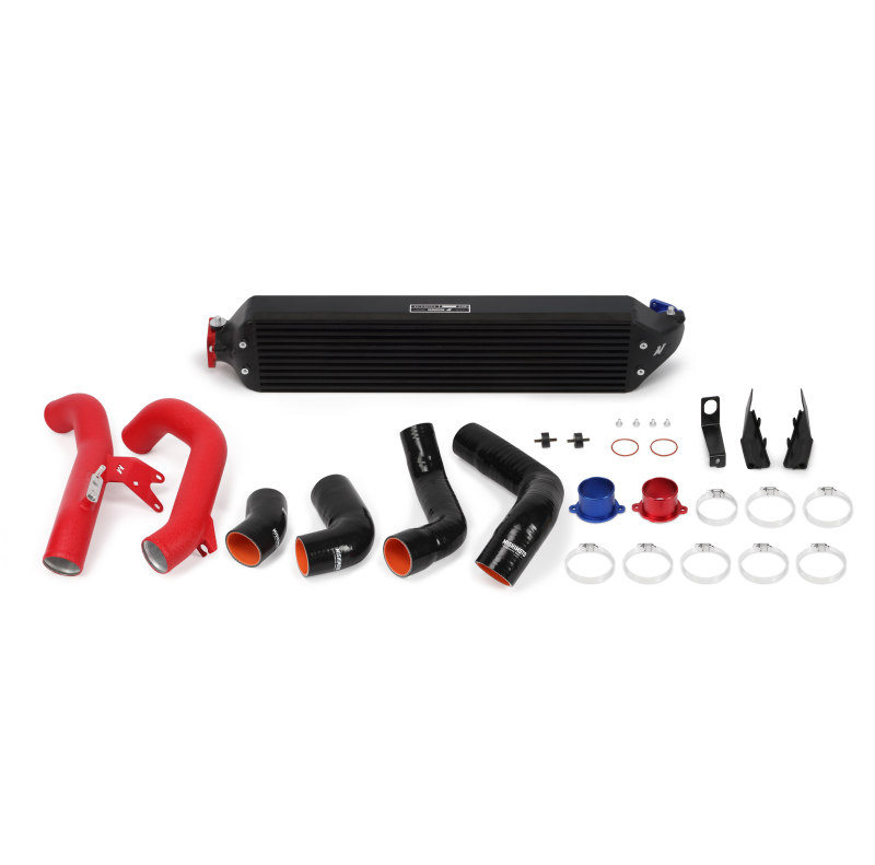 Mishimoto Mishimoto 2016+ Honda Civic 1.5T / 2017+ Honda Civic Si Black Intercooler Kit w/Red Pipes