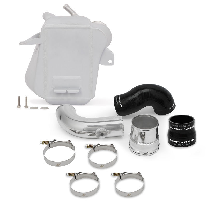 Mishimoto Mishimoto 2017+ Ford 6.7L Powerstroke Air-To-Water Intercooler - Micro-Wrinkle Silver