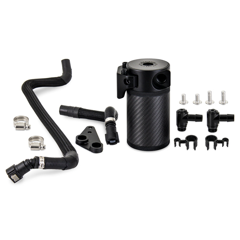 Mishimoto 2020+ Chevrolet Corvette C8 Baffled Oil Catch Can Kit (PCV Side) - Carbon Fiber - Black Ops Auto Works