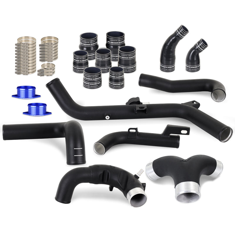 Mishimoto Mishimoto 2021+ Ford Bronco 2.7L High-Mount Intercooler Pipe Upgrade Kit - Wrinkle Black