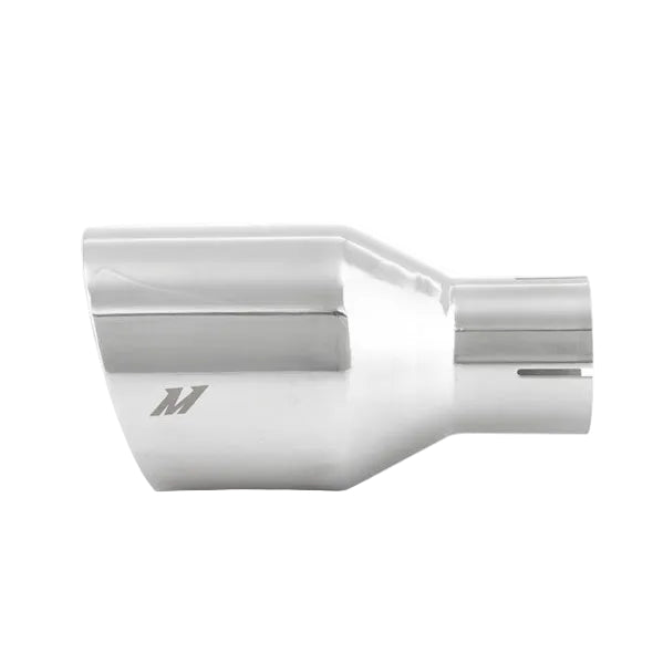 Mishimoto Mishimoto Clamp-on Double Wall Exhaust Tip 2.5 Inlet Slash Cut - polished