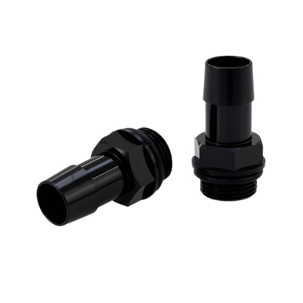 Mishimoto Mishimoto 2pcs. M20x1.5 5/8in Aluminum Catch Can Fittings - Black