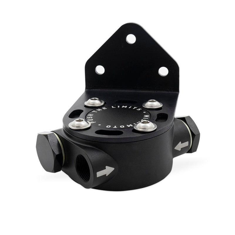 Mishimoto Mishimoto 3/4 - 16 Thread Remote Oil Filter Mount - Black