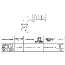 Load image into Gallery viewer, Mishimoto Mishimoto 90 Degree Push Lock Fitting - 10AN