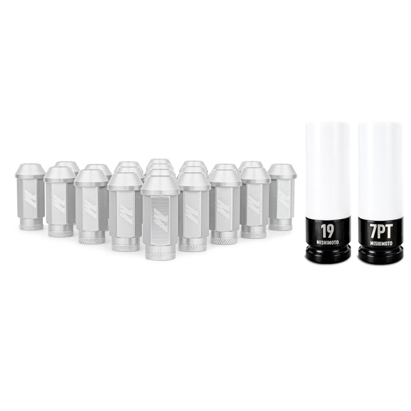 Mishimoto Mishimoto Aluminum Locking Lug Nuts M12x1.5 20pc Set Silver