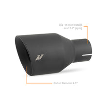Load image into Gallery viewer, Mishimoto Mishimoto Clamp-on Double Wall Exhaust Tip 2.5 Inlet Slash Cut