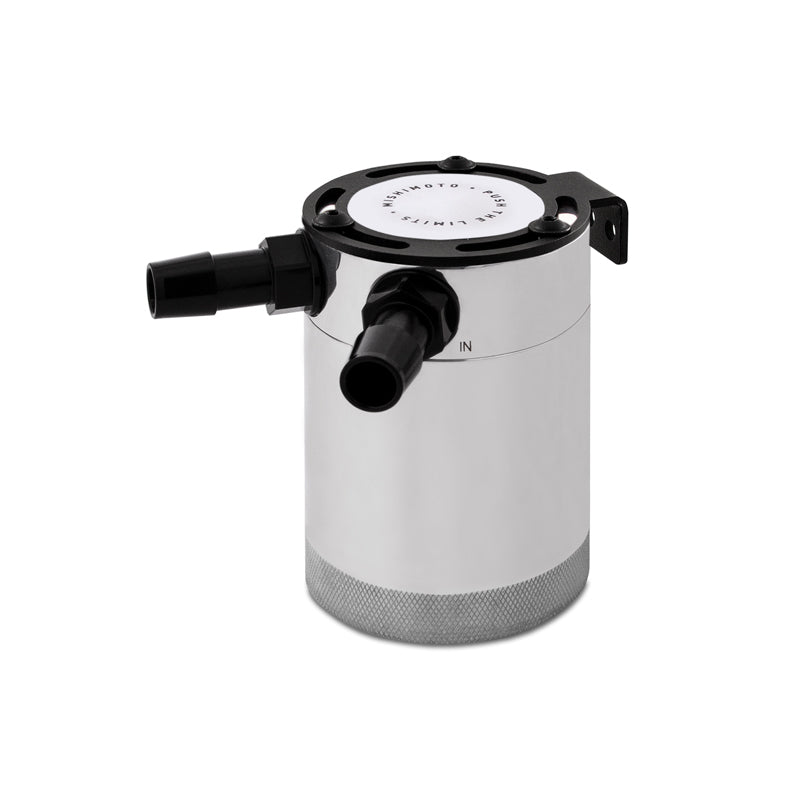 Mishimoto Mishimoto Compact Baffled Oil Catch Can - 2-Port - Polished
