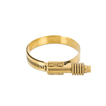 Load image into Gallery viewer, Mishimoto Mishimoto Constant Tension Worm Gear Clamp 1.77in.-2.60in. (45mm-66mm) - Gold