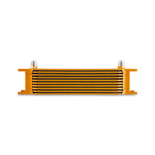 Load image into Gallery viewer, Mishimoto 10-row oil cooler gold full view