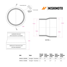 Load image into Gallery viewer, Mishimoto Mishimoto Duracore 3.5in to 4in Transition Coupler