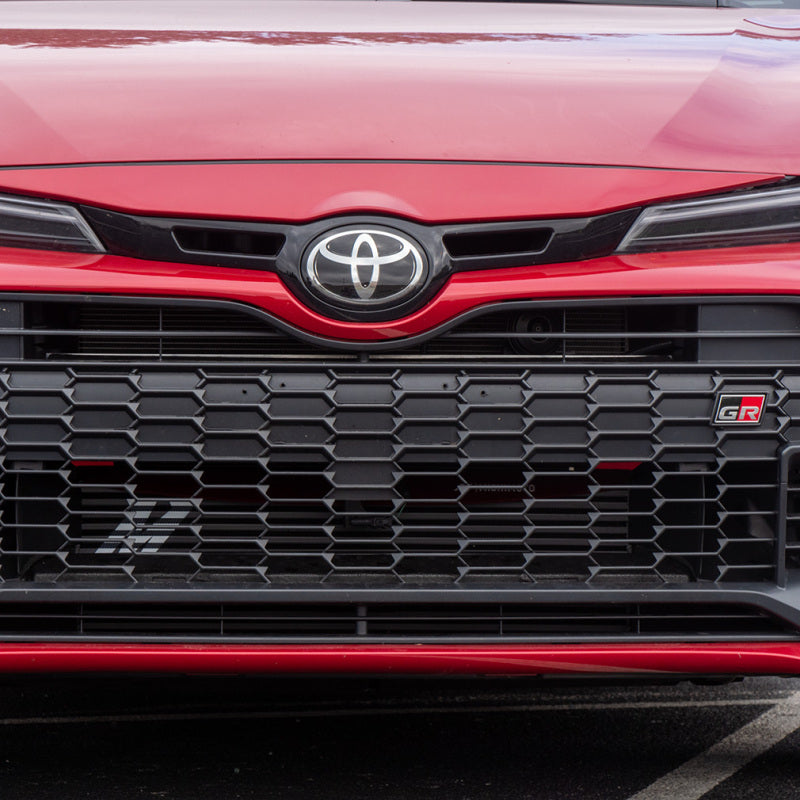 Mishimoto silver intercooler and red piping kit for 2023-2025 Toyota GR Corolla