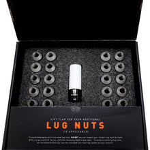 Load image into Gallery viewer, Open Mishimoto lug nut box showing lug nuts and socket in foam insert