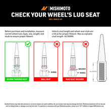 Load image into Gallery viewer, Mishimoto Mishimoto Steel Spiked Lug Nuts M14 x 1.5 24pc Set Blue - Mishimoto MMLG-SP1415-24BL