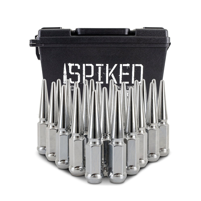 Mishimoto Mishimoto Mishimoto Steel Spiked Lug Nuts M14 x 1.5 24pc Set Chrome
