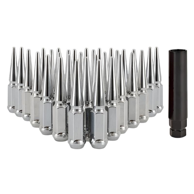 Mishimoto Mishimoto Mishimoto Steel Spiked Lug Nuts M14 x 1.5 32pc Set Chrome