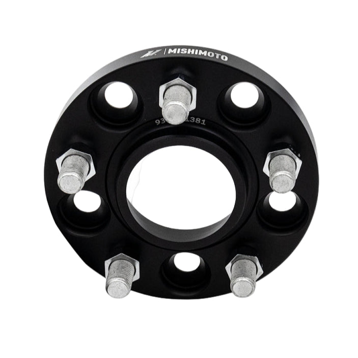 Mishimoto Mishimoto Mishimoto Wheel Spacers 5x114.3 64.1 CB M14x1.5 15mm BK
