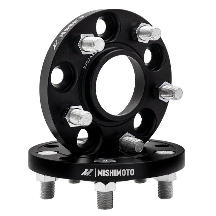 Mishimoto Mishimoto Mishimoto Wheel Spacers 5x114.3 64.1 CB M14x1.5 15mm BK