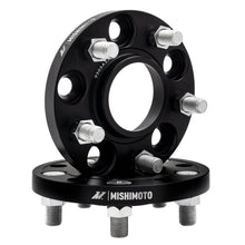 Load image into Gallery viewer, Mishimoto Mishimoto Mishimoto Wheel Spacers 5x114.3 64.1 CB M14x1.5 15mm BK