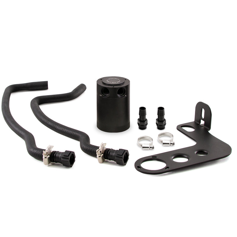 Mishimoto 10-15 Chevrolet Camaro SS Baffled Oil Catch Can Kit - Black - Mishimoto MMBCC-CSS-10PBE