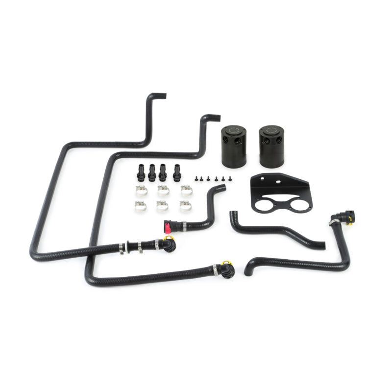 Mishimoto 15-17 Ford F-150 2.7L EcoBoost Baffled Oil Catch Can - Black - Mishimoto MMBCC-F27T-15SBE