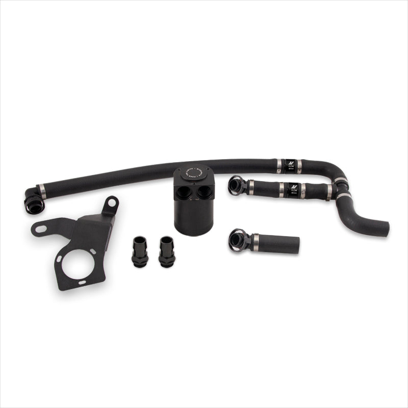 Mishimoto 18+ Audi B9 S4/S5 Baffled Oil Catch Can- PCV Side - Mishimoto MMBCC-S4-18PBE