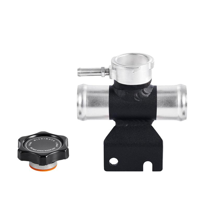 Mishimoto 08-15 Mitsubishi Lancer Evo X Coolant Fill Inlet - Black - Mishimoto MMFN-EVO-BK