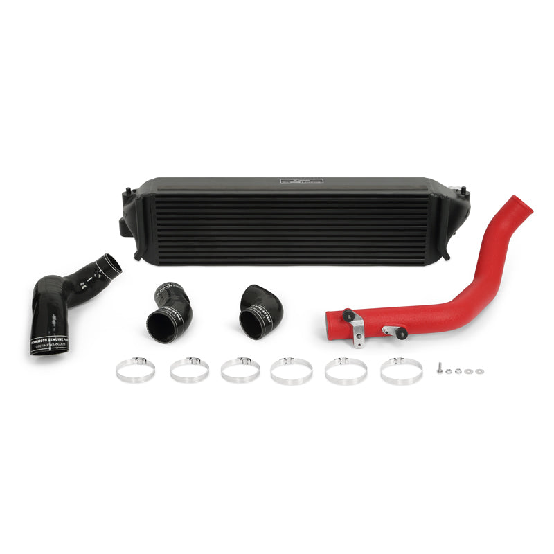 Mishimoto 2017+ Honda Civic Type R Intercooler Kit - Black Intercooler Red Pipes - Mishimoto MMINT-CTR-17KBKWRD