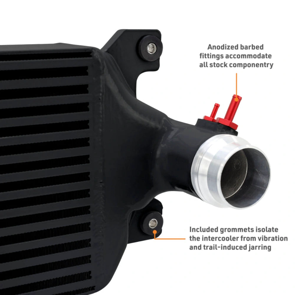 Mishimoto 24+ Tacoma Performance Intercooler Kit - BK Cooler - RD Pipes - Mishimoto MMINT-TAC-24KBKRD