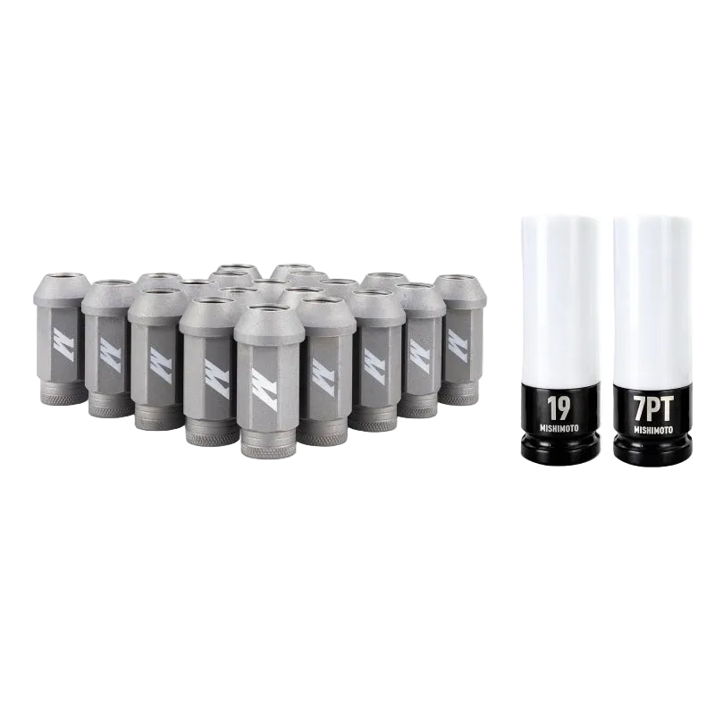 Mishimoto Steel Locking Lug Nuts M14x1.5 20pc Set Silver - Mishimoto MMLG-M14-20LSL