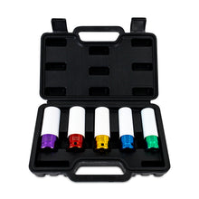 Load image into Gallery viewer, Mishimoto 1/2in. Wheel Nut Socket Set - 5pc - Mishimoto MMTL-LUG-5