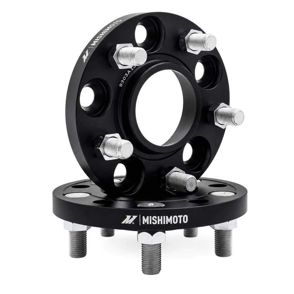 Mishimoto Wheel Spacers - 5x120 - 67.1 - 15 - M14 - Black - Mishimoto MMWS-010-150BK