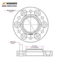 Load image into Gallery viewer, Mishimoto Wheel Spacers - 5x120 - 67.1 - 15 - M14 - Black - Mishimoto MMWS-010-150BK