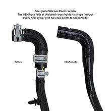 Load image into Gallery viewer, End view of Mishimoto MMHOSE-392-21OC oil cooler hose for Jeep Rubicon 392