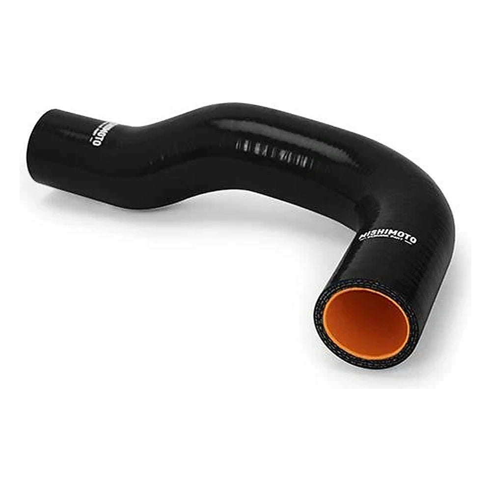 Mishimoto MMHOSE-MIA-16BK reinforced hose end view