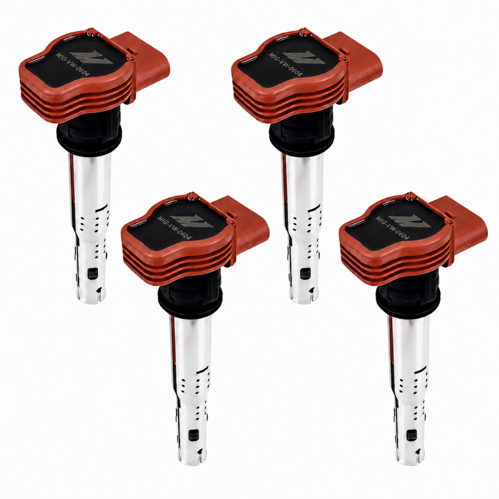 Mishimoto MMIG-VW-0604 four-piece ignition coil set for compatible Volkswagen and Audi engines